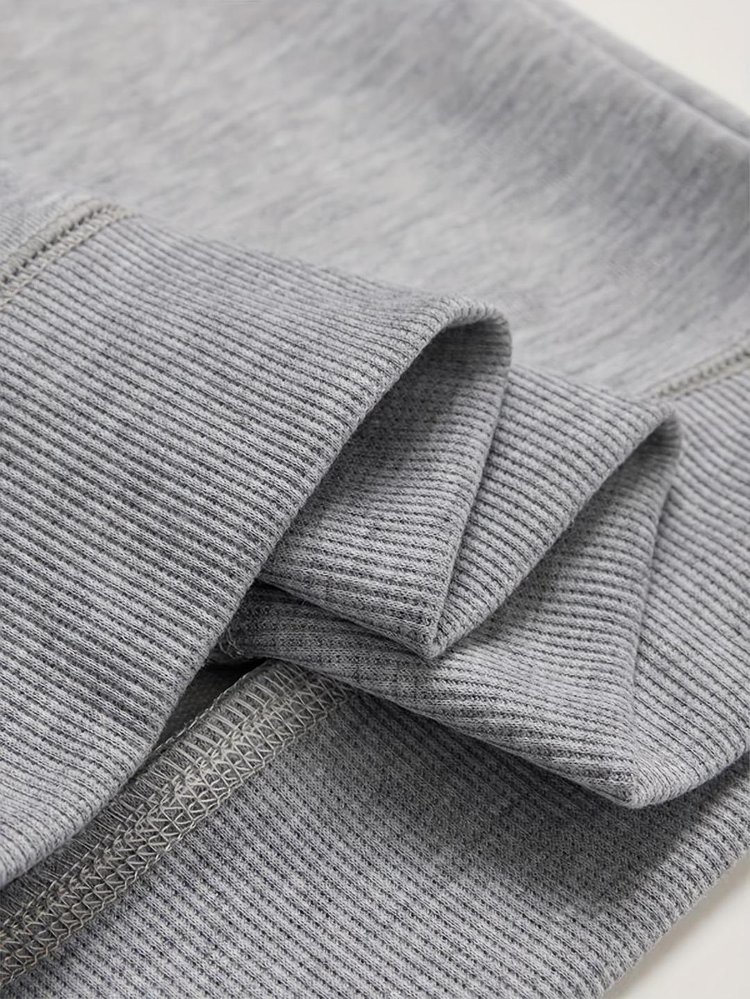 2 Pcs Men's Fleece Graphic Sweatshirt Track Suit - New Six Shop