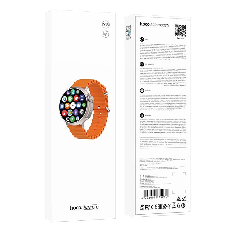 Waterproof Smart Watch (Y18) © - New Six Shop