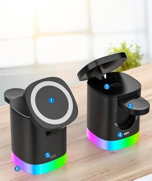 3 - in - 1 Wireless Charging Station - New Six Shop