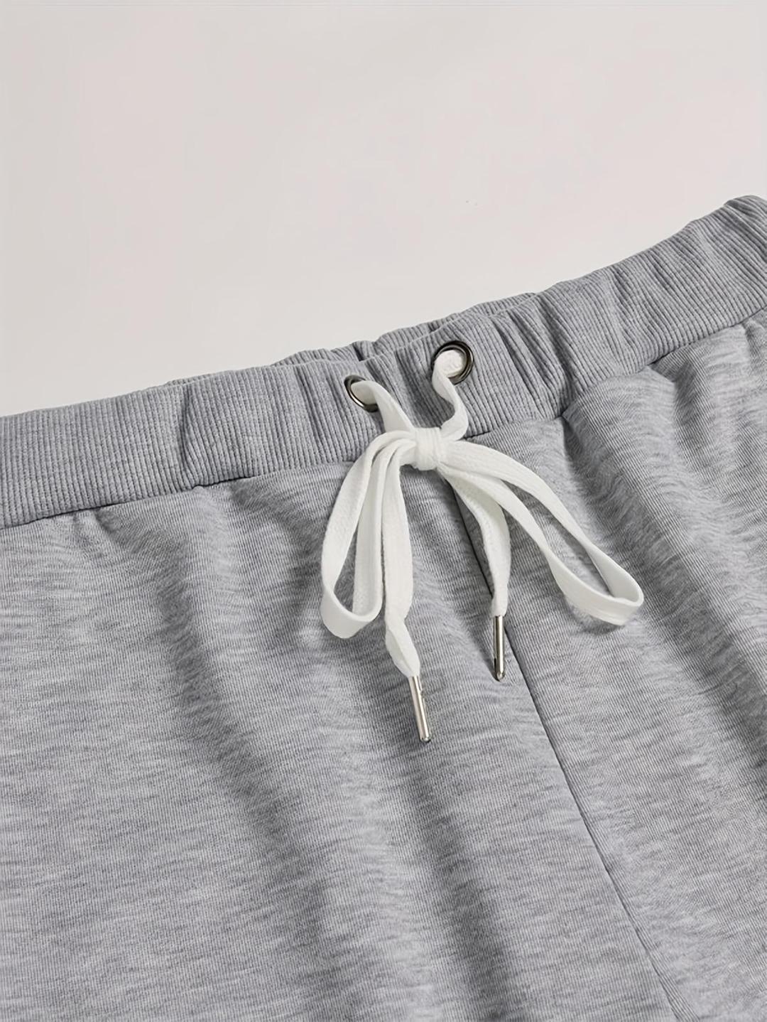 2 Pcs Men's Fleece Graphic Sweatshirt Track Suit